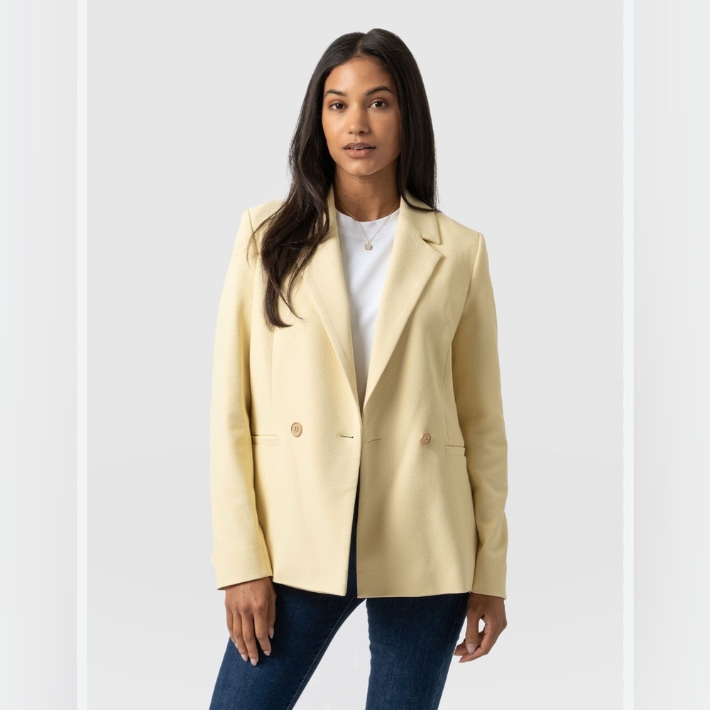 Saint + Sofia Carmen Yellow Blazer